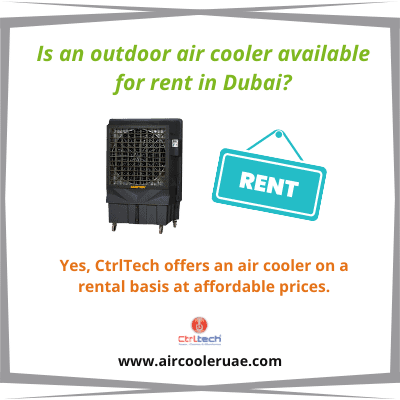 Is an outdoor air cooler available for rent in Dubai?