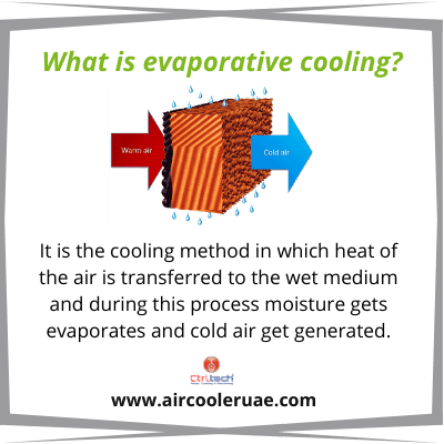 What is evaporative cooling?